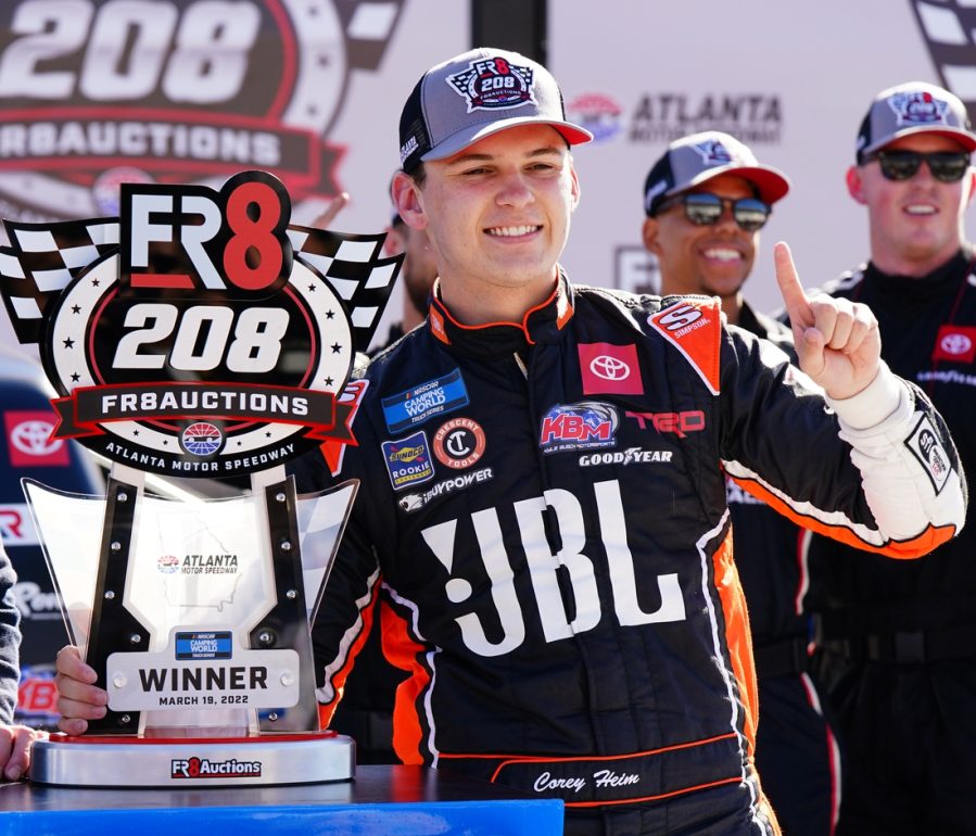 Last-lap pass nets Corey Heim first Truck Series win