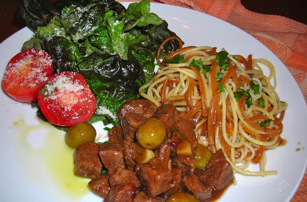 Italian Lamb and Olive Pasta