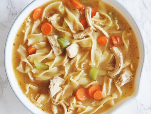 Hearty Bone Broth Chicken Noodle Soup