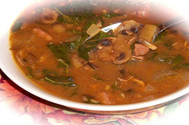 Hearty Beef and Mushroom Soup