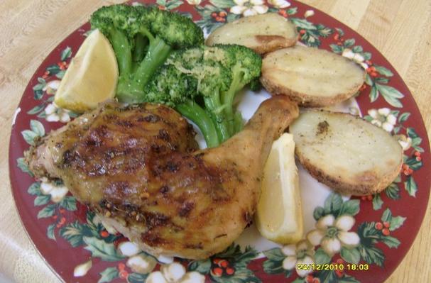 Herb Infused Flat Roasted Chicken