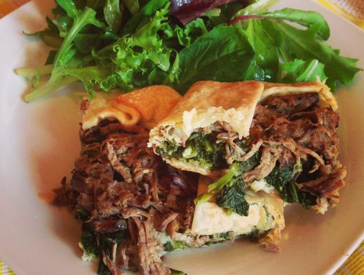 Italian Beef & Broccoli Rabe Savory Crostata