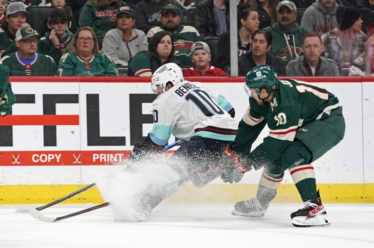 Wild enjoy record-setting night in win over Kraken
