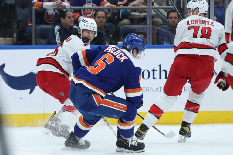 Maxi Domi powers Hurricanes past Islanders