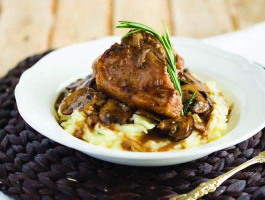 Lamb Loin Chops with Mushroom Marsala Sauce