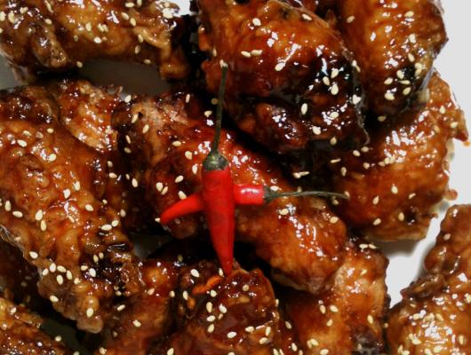 Korean Extra Crispy Fried Chicken w Sweet Spicy Glaze