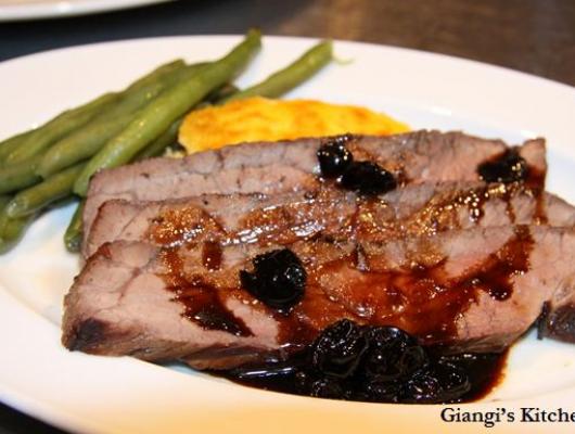 London Broil with Balsamic-Honey Vinegar
