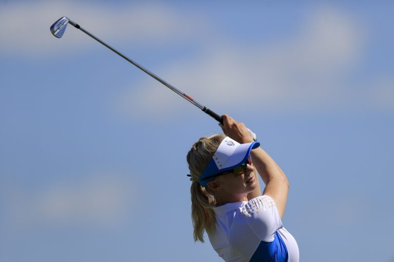 Madelene Sagstrom opens with 63 to lead Founders Cup