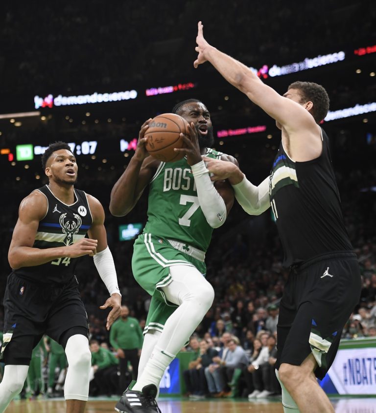 Jaylen Brown leads way as Celtics even series with Bucks
