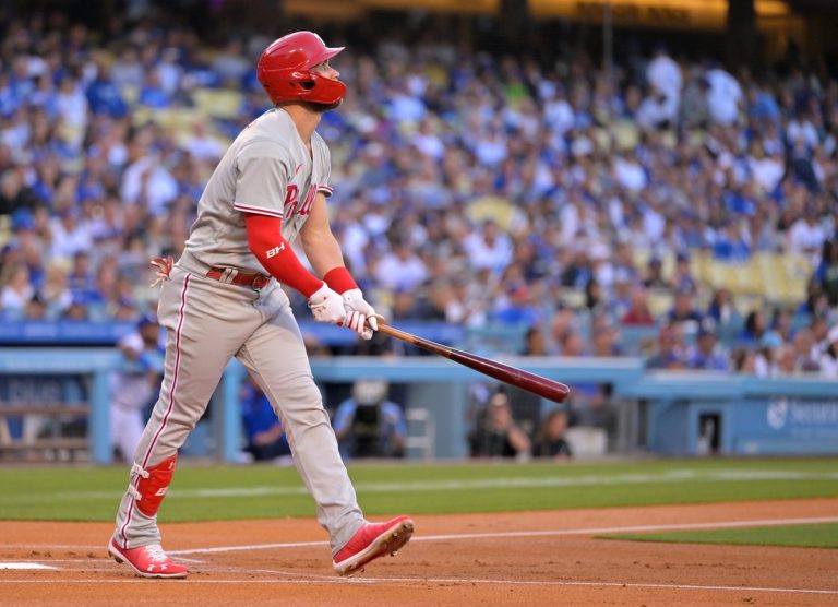 Bryce Harper settles into DH role as Phillies face Dodgers
