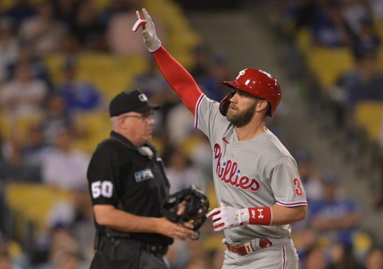 Bryce Harper (elbow) back in Phillies’ lineup vs. Dodgers