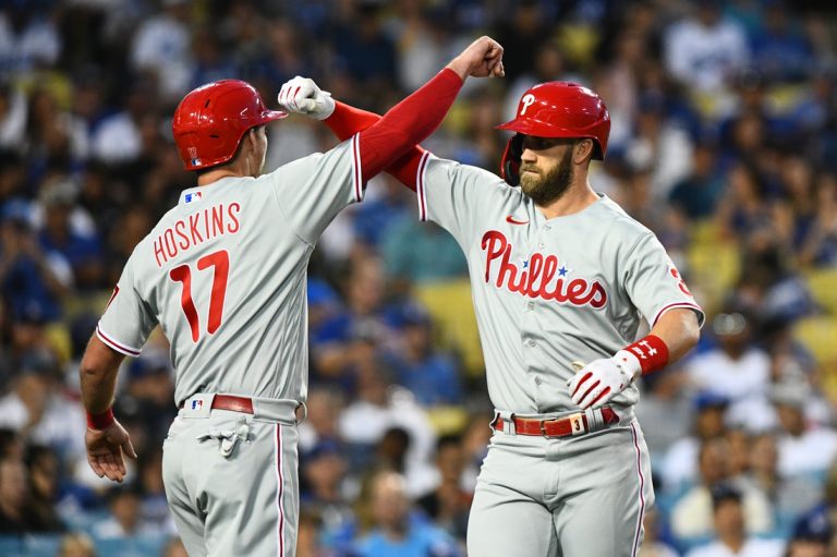 Phillies clobber Dodgers 8-3 behind Bryce Harper