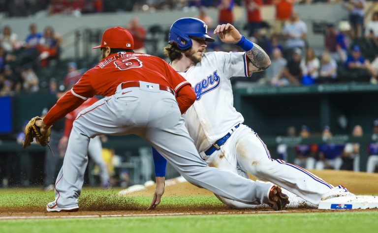 Six-run first carries Rangers past Angels