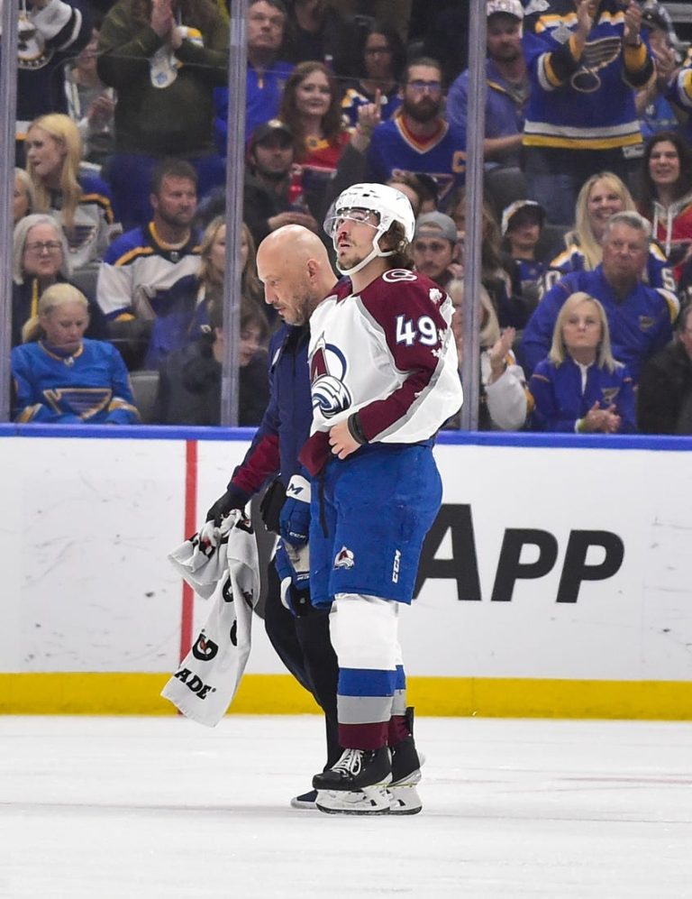 Sam Girard suffers broken sternum; Jordan Binnington also injured in G3