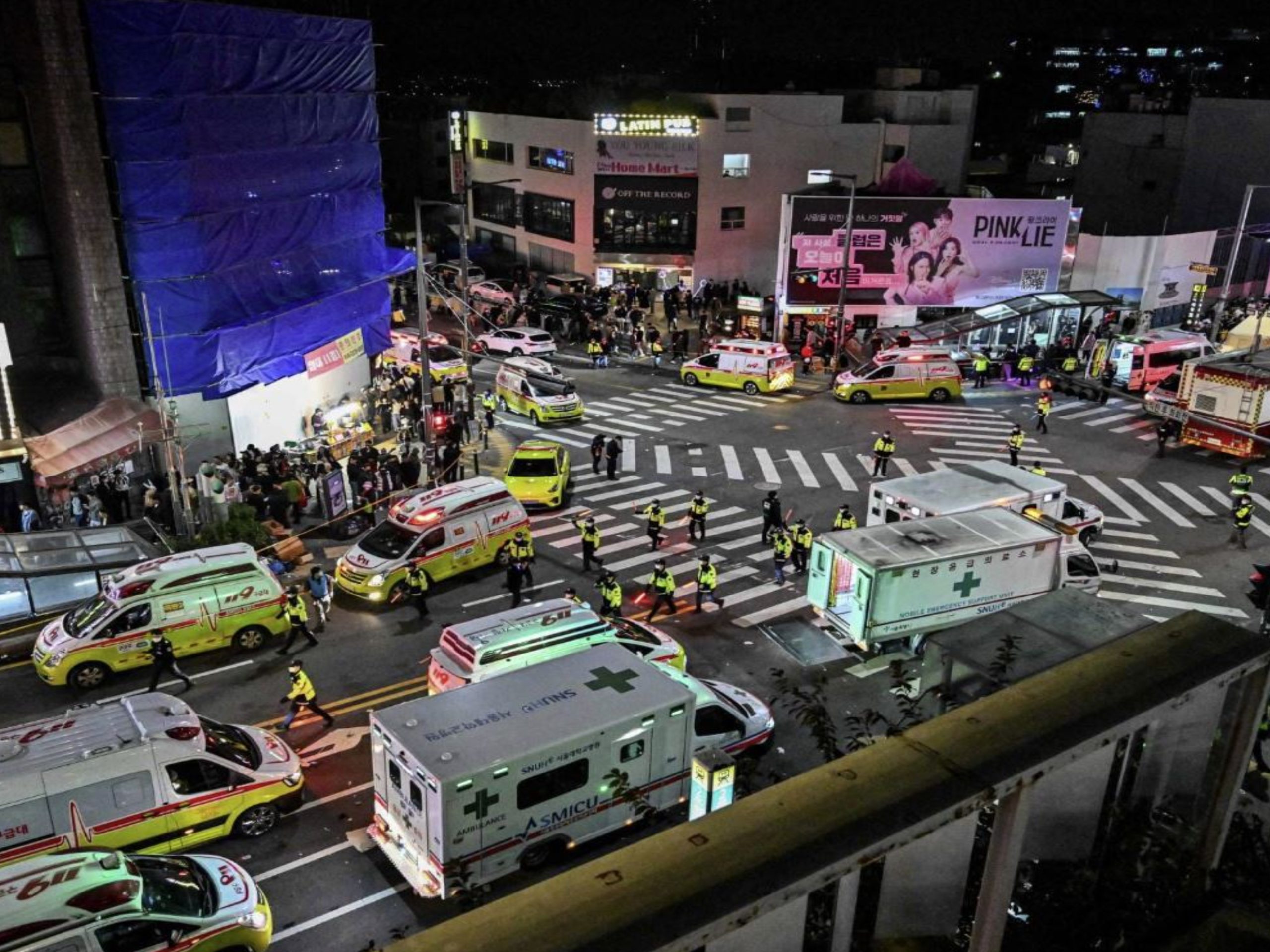 Live Video: South Korean capital Halloween crush kills over hundred, injures over 100