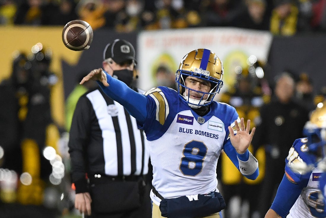 CFL News: Blue Bombers aim for 3rd straight Grey Cup vs. Argos