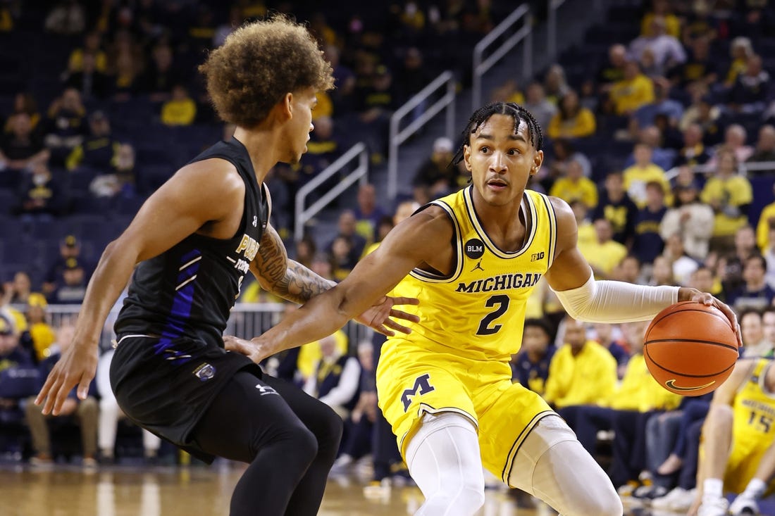 No. 22 Michigan blasts Purdue Fort Wayne, 75-56