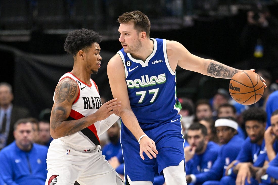 Mavs edge Blazers behind Luka Doncic’s triple-double