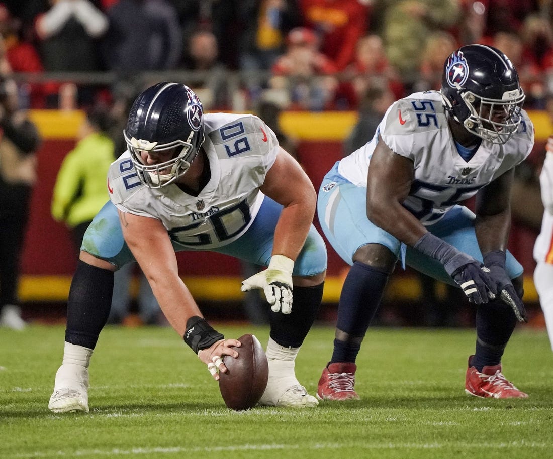 NFL News: Titans OL Ben Jones among starters ruled out vs. Pack