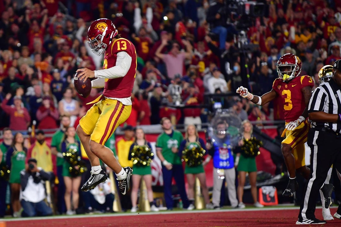 NCAAF News: Caleb Williams leads No. 6 USC past No. 15 Notre Dame