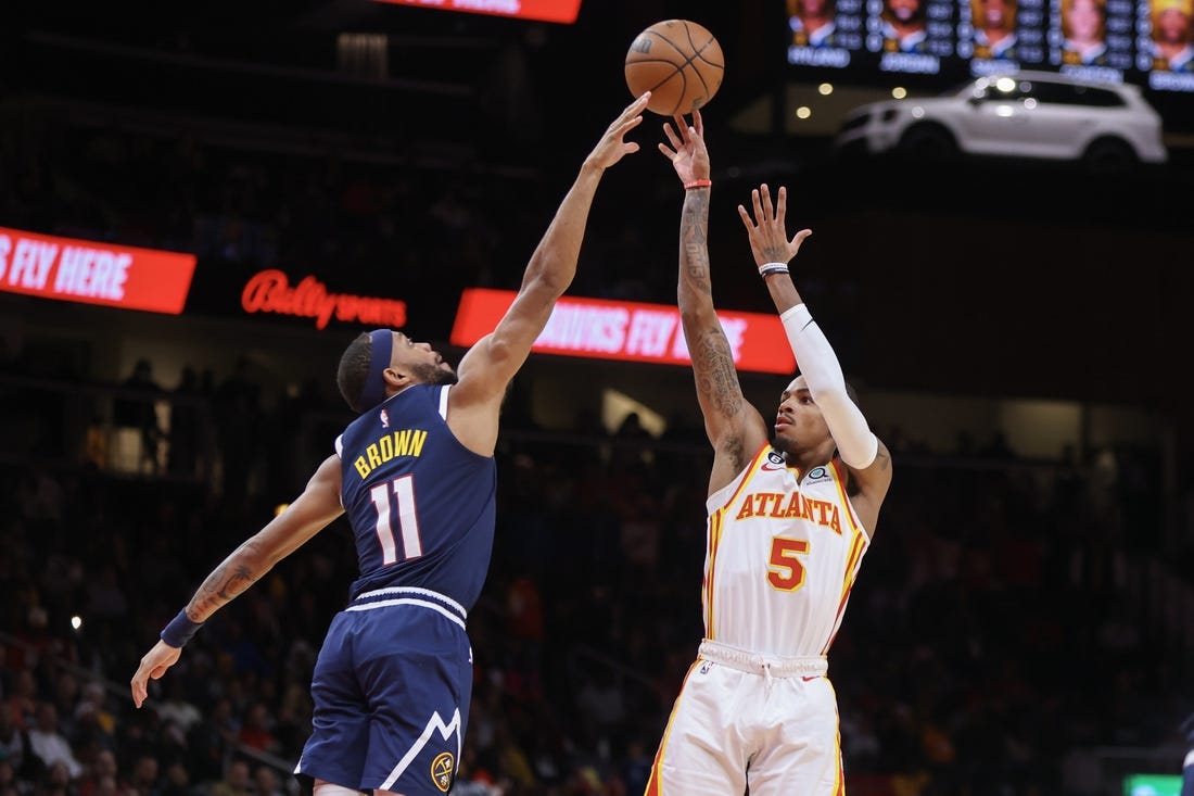 Without key players, Hawks rarely lose lead in win over Nuggets