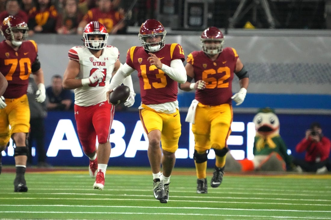 NCAAF News: USC QB Caleb Williams (hamstring) could miss Cotton Bowl