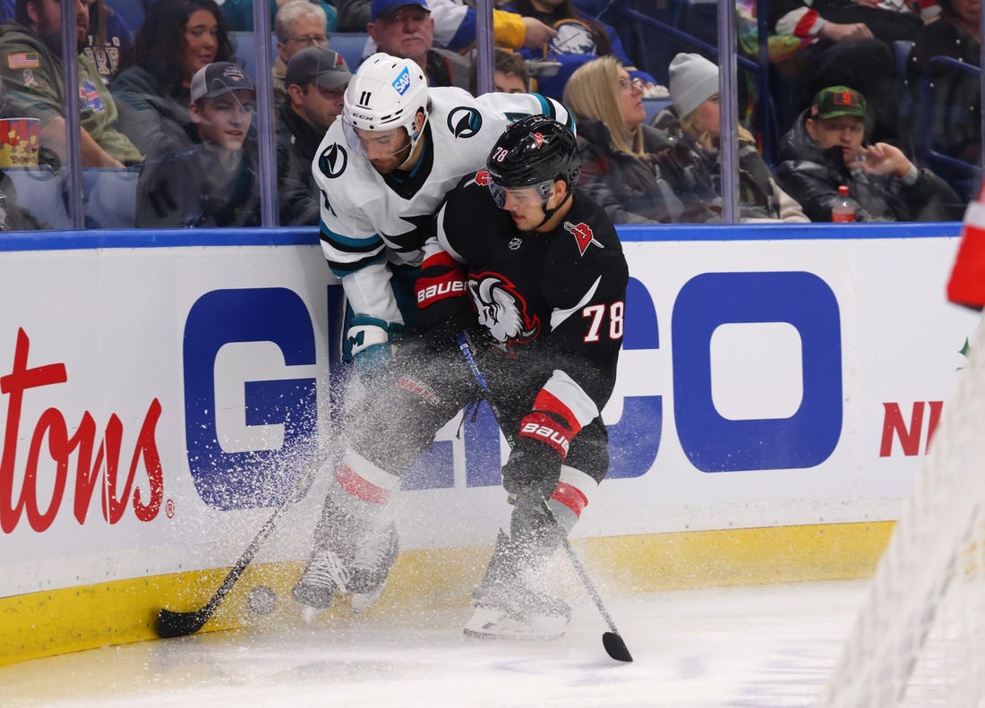 NHL News: Sabres use second-period surge to defeat Sharks