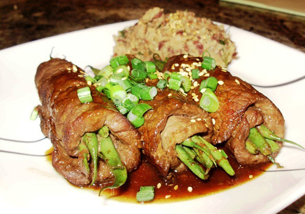 Rolled Beef with Green Beans – Negimaki Style