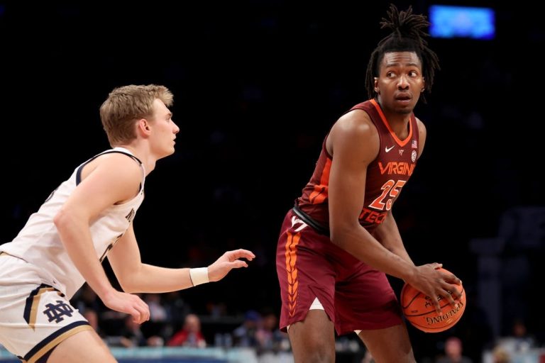 Grant Basile scored 33 as Virginia Tech topples Notre Dame