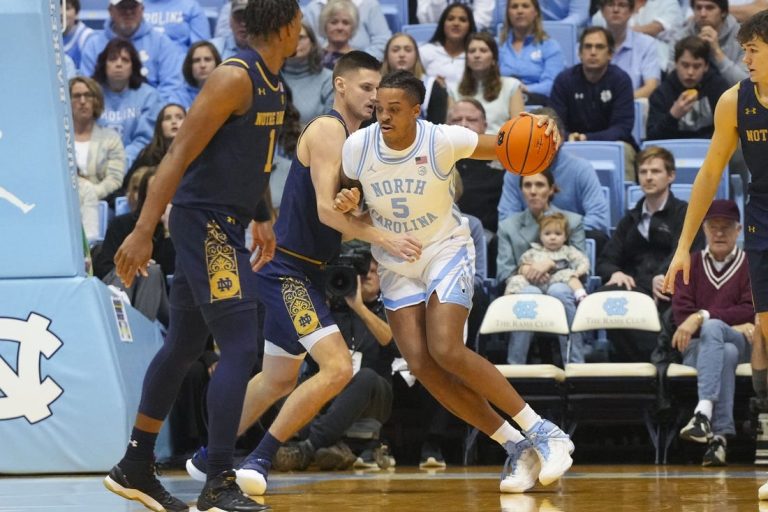 UNC, Notre Dame in tailspins as season winds down