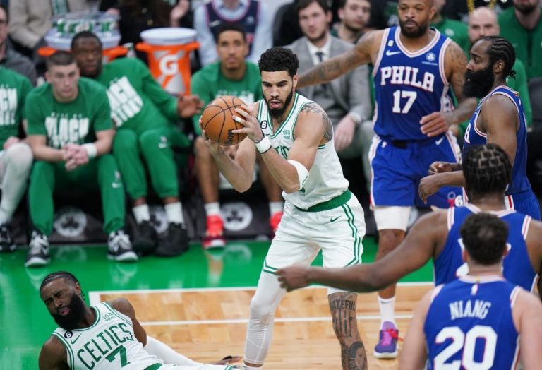 Severely short-handed, Celtics still top 76ers