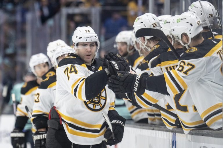 NHL News: NHL roundup: Bruins edge Kraken on Jake DeBrusk’s late tip-in