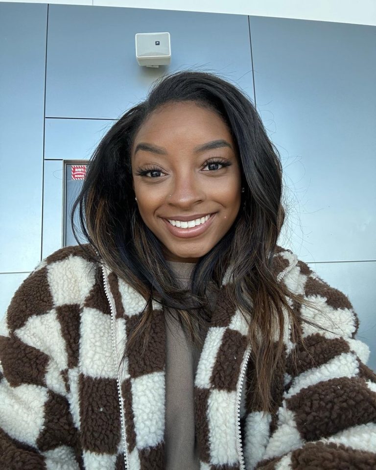Celebrity Gymnast Simon Biles Poses in Strappy Orange Outfit and Pink Leotard, Fans Express Delight