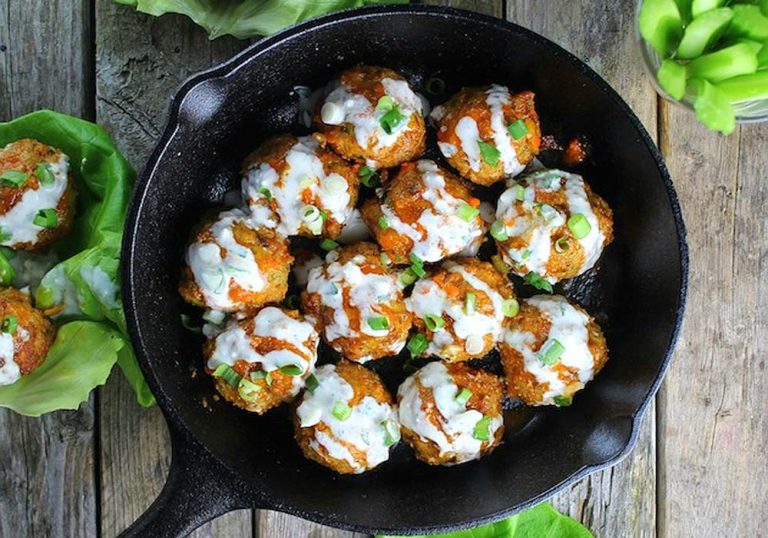 Spicy Buffalo Chicken Meatballs