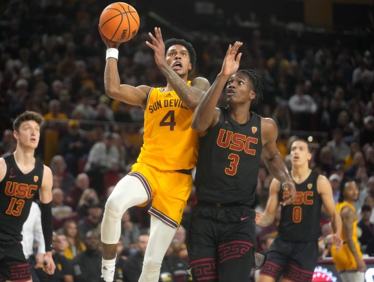 Boogie Ellis scores 28 as USC hangs on to defeat Arizona State
