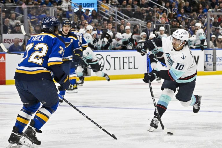 NHL News: Kraken stop three-game skid by beating Blues