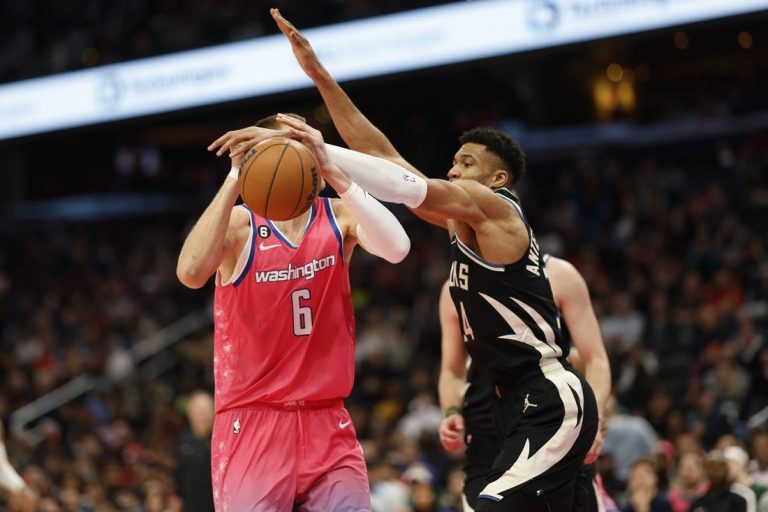 Giannis Antetokounmpo’s triple-double lifts Bucks past Wizards