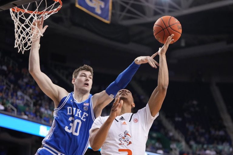 Top 25 roundup: Duke topples top-seeded Miami in ACC semis
