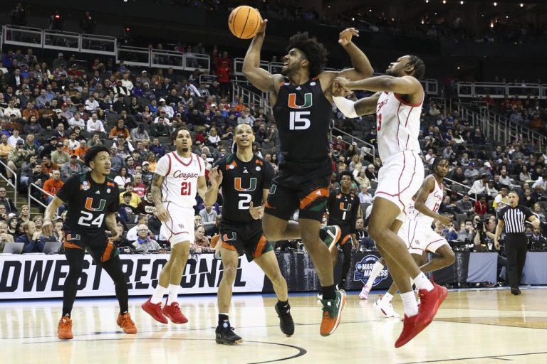 No. 5 Miami storms past No. 1 Houston to reach Elite Eight