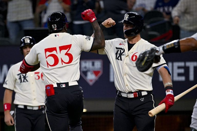 MLB News: Adolis Garcia totals 3 HRs, 8 RBIs as Rangers blast A’s 18-3