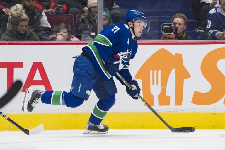 NHL News: F Nils Hoglander, Canucks agree to 2-year deal