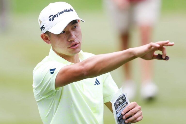 PGA News: Collin Morikawa (61) vaults into 3-way lead at Tour Championship
