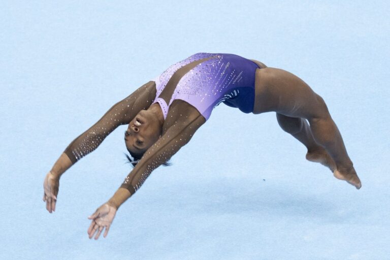 Simone Biles on top after first day at USA Gymnastics nationals