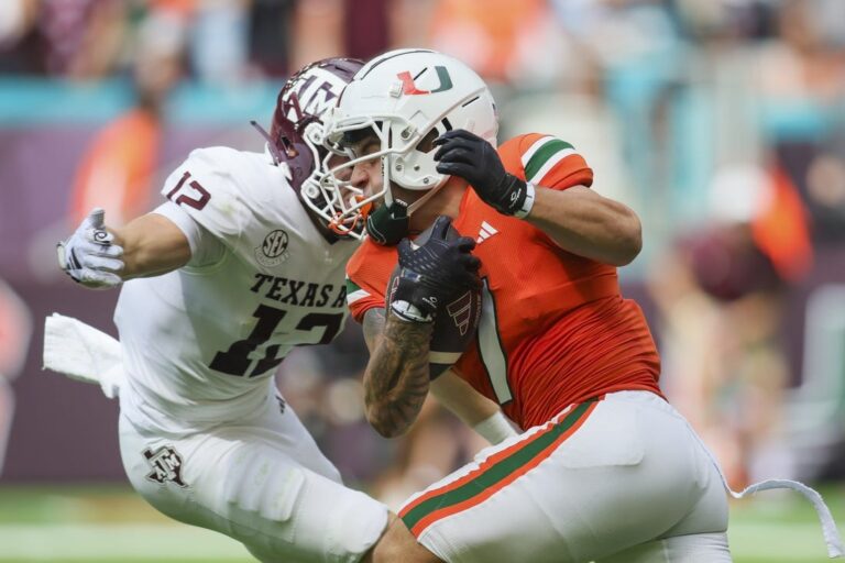 NCAAF News: Tyler Van Dyke’s 5 TD passes help Miami defeat No. 23 Texas A&M
