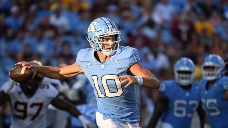 NCAAF News: Pitt clamors for QB correction as Drake Maye, No. 17 UNC arrive