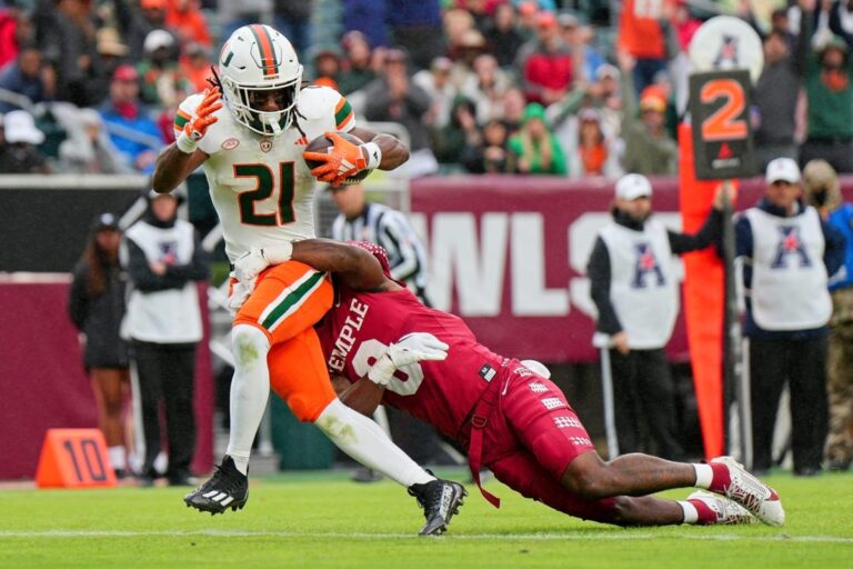 NCAAF News: Tyler Van Dyke, No. 20 Miami blow past Temple