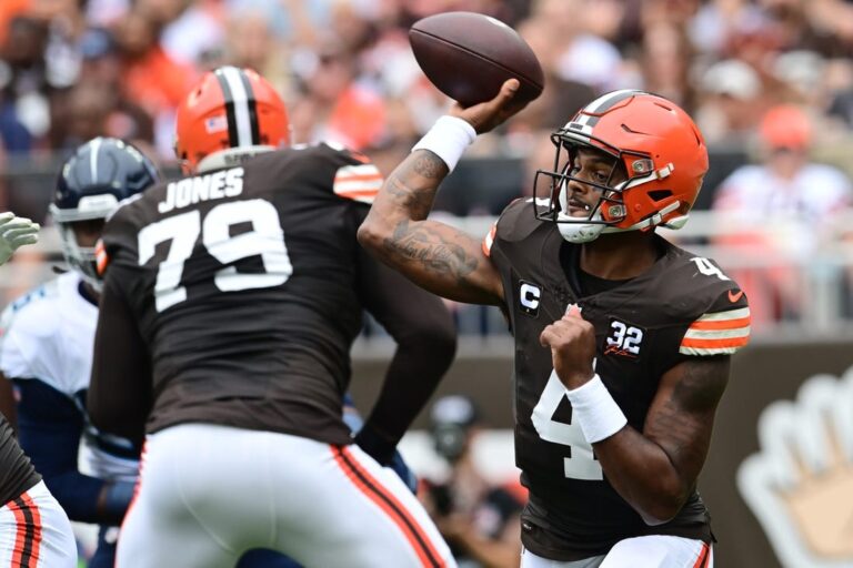 NFL News: Browns take to the air, overwhelm Titans 27-3