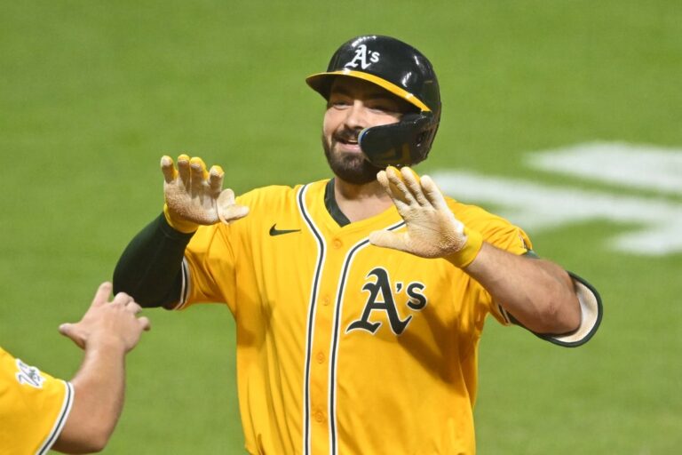 MLB News: Athletics pour it on late to pull away from Guardians