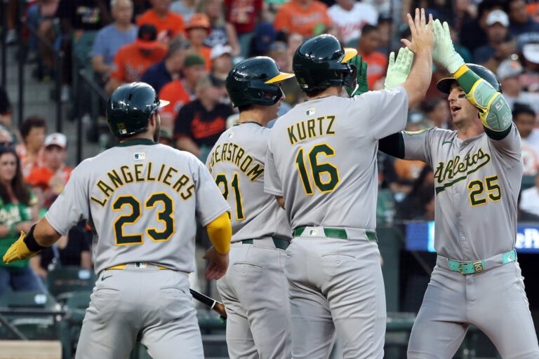 MLB News: Athletics’ Brent Rooker, Shea Langeliers bash O’s