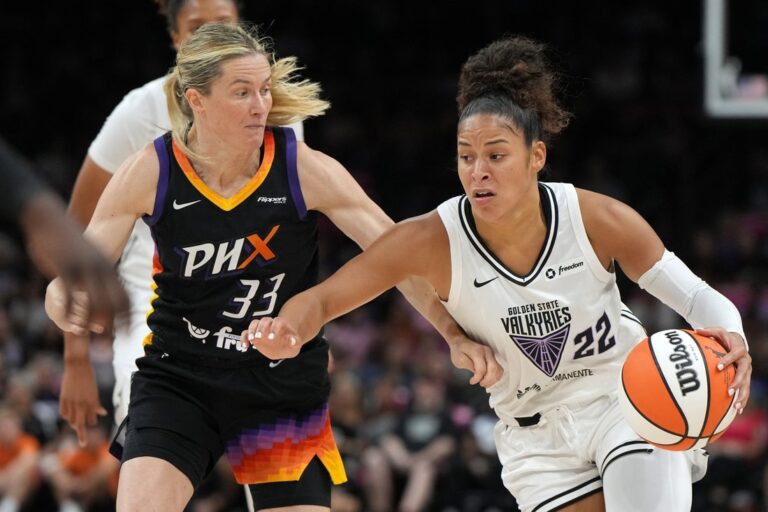 Valkyries, in playoff fight, take on Wings, Paige Bueckers